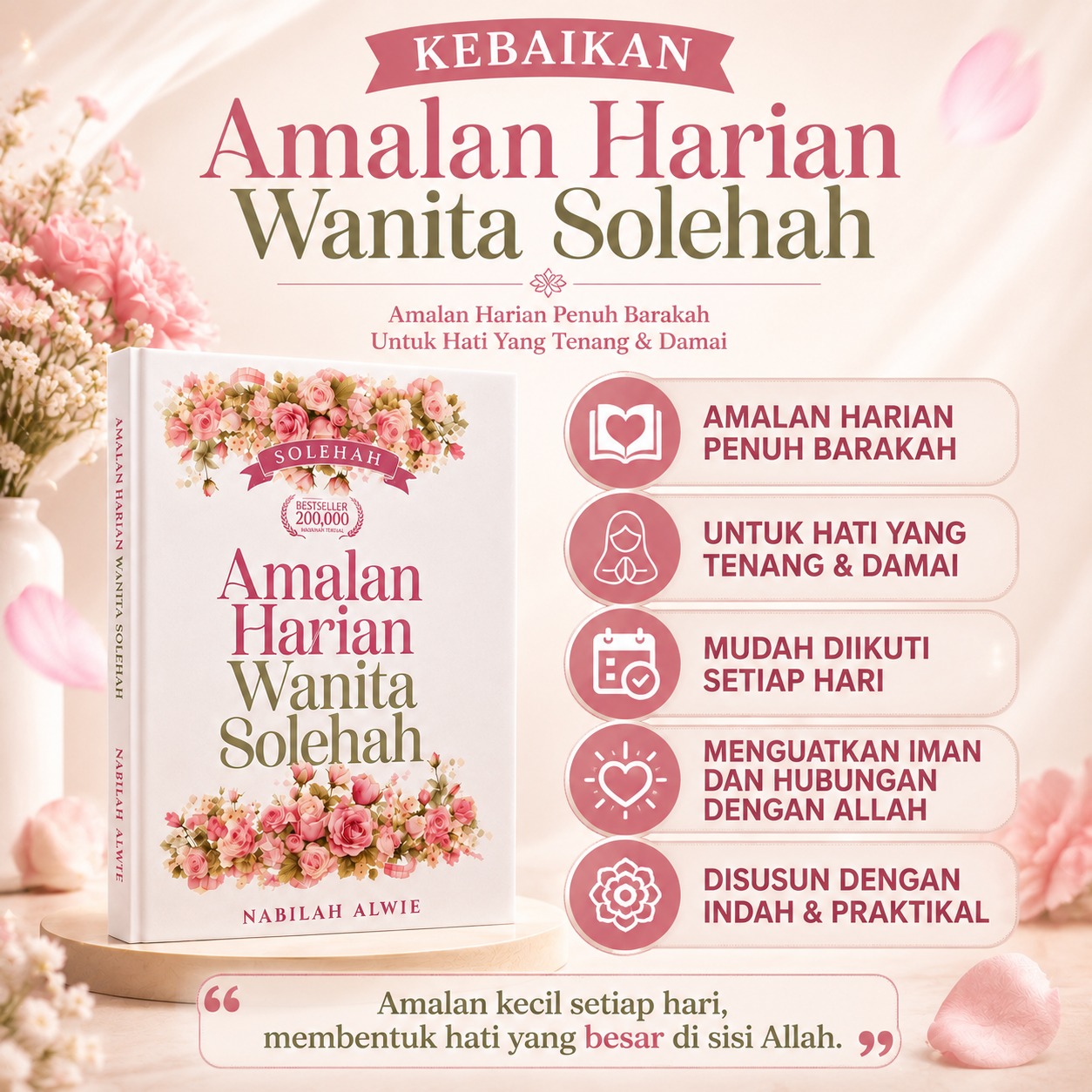 Kelebihan buku Amalan Harian Wanita Solehah